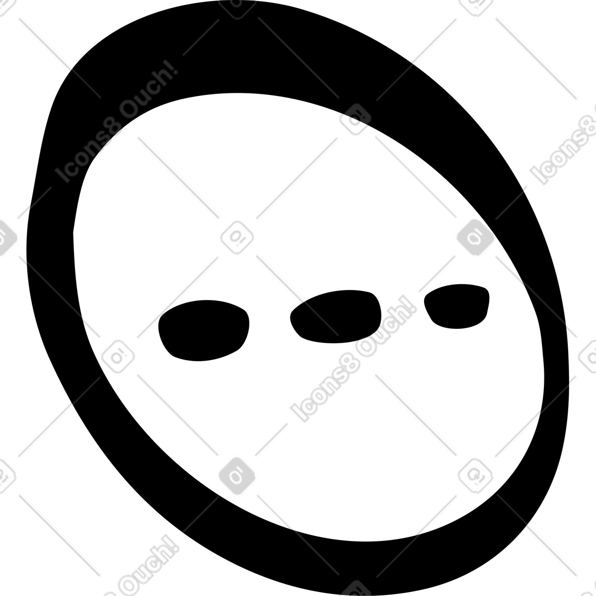 Ilustración Circle with three dots icon en estilo Line a descargar en PNG y SVG