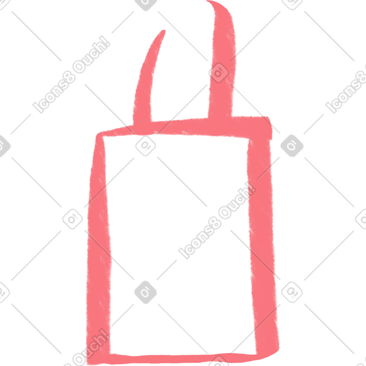Piccola shopping bag rosa illustrazione in stile Company scarica in PNG, SVG