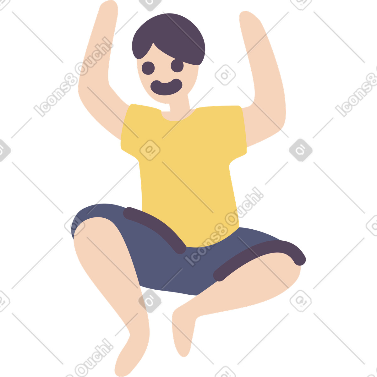下载 Pluto 风格的 跳跃的人 插画，支持 PNG、SVG 格式
