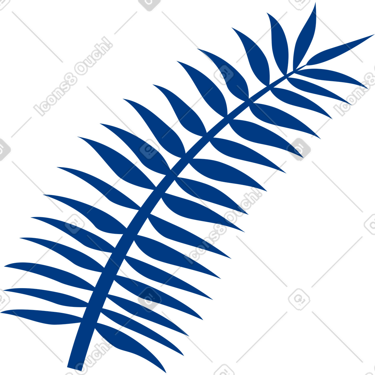 Palm leaf illustration in Urban style download in PNG, SVG
