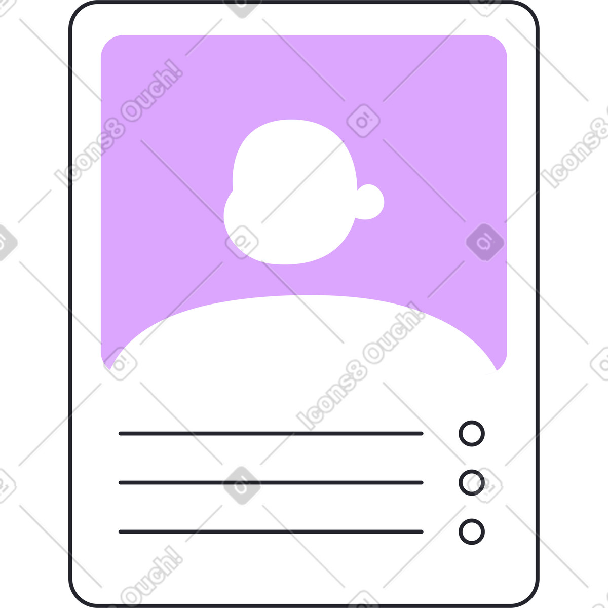 Ilustração de Cartão currículo para trabalho em no estilo Grapy baixar em PNG, SVG