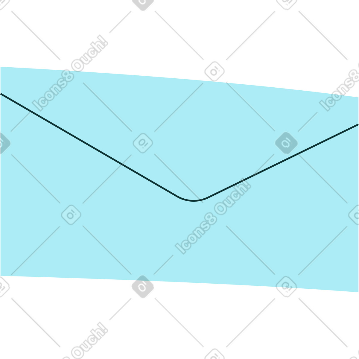 Florid スタイルの 歪んだ青い文字 のイラストをPNG、SVG形式でダウンロード