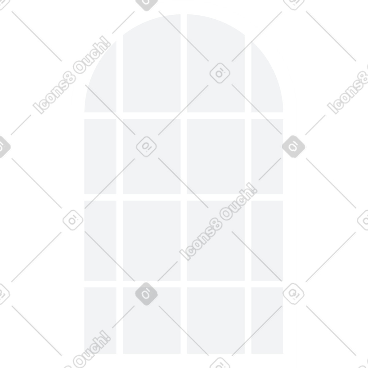 Ilustración Ventana en estilo Urban a descargar en PNG y SVG