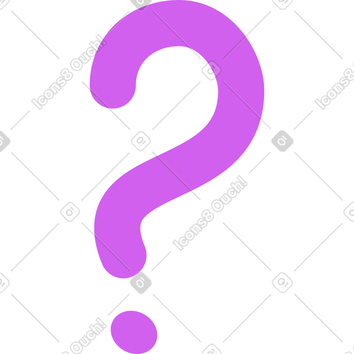 Question illustration in Conifer style download in PNG, SVG
