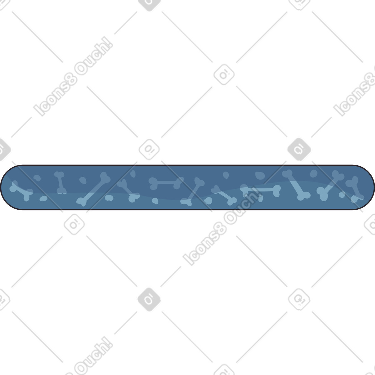 Dog bed illustration in Eastwood style download in PNG, SVG