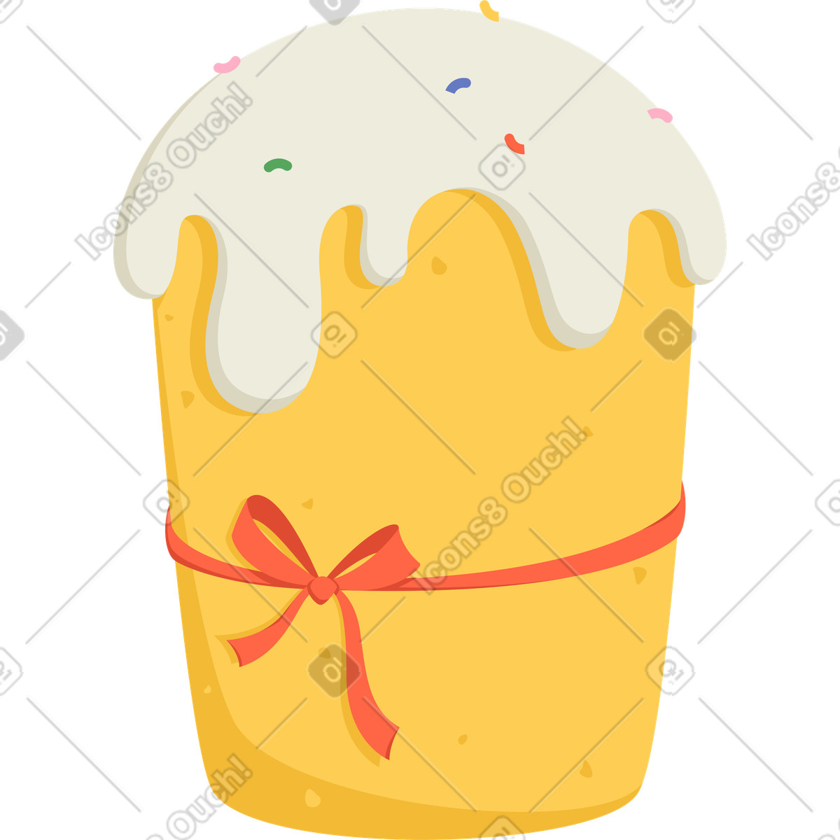 Ilustração de Páscoa em no estilo Social para baixar em PNG, SVG