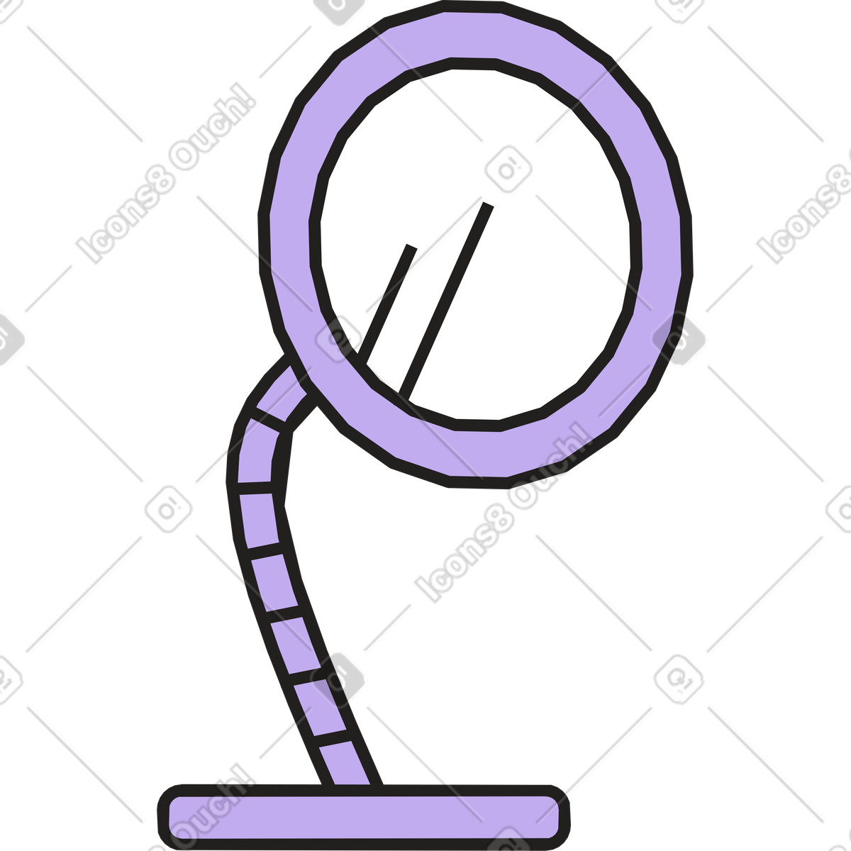 Mirror illustration in Dazzle style download in PNG, SVG