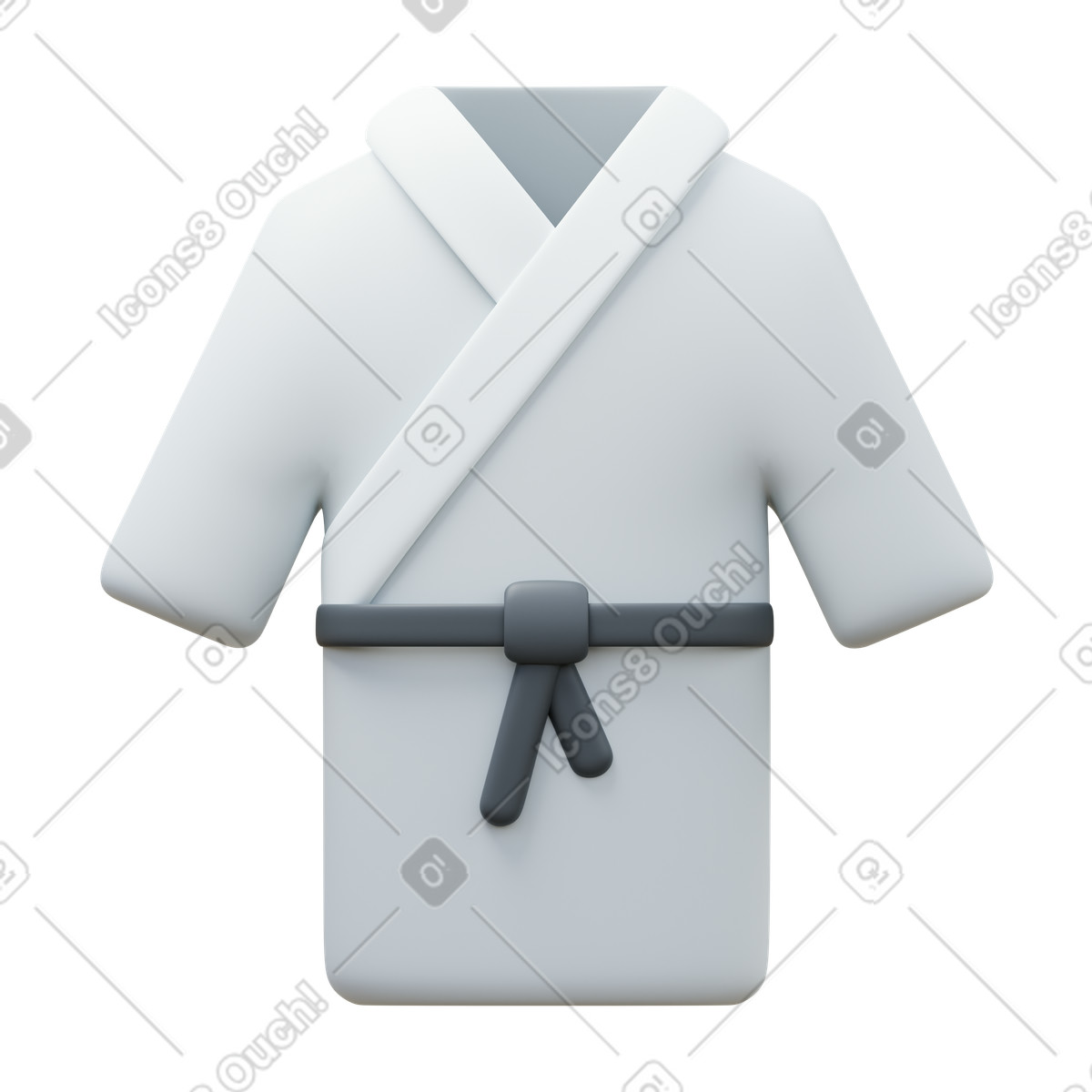 Ilustração de Kimono em no estilo 3D Fluency para baixar em PNG, SVG