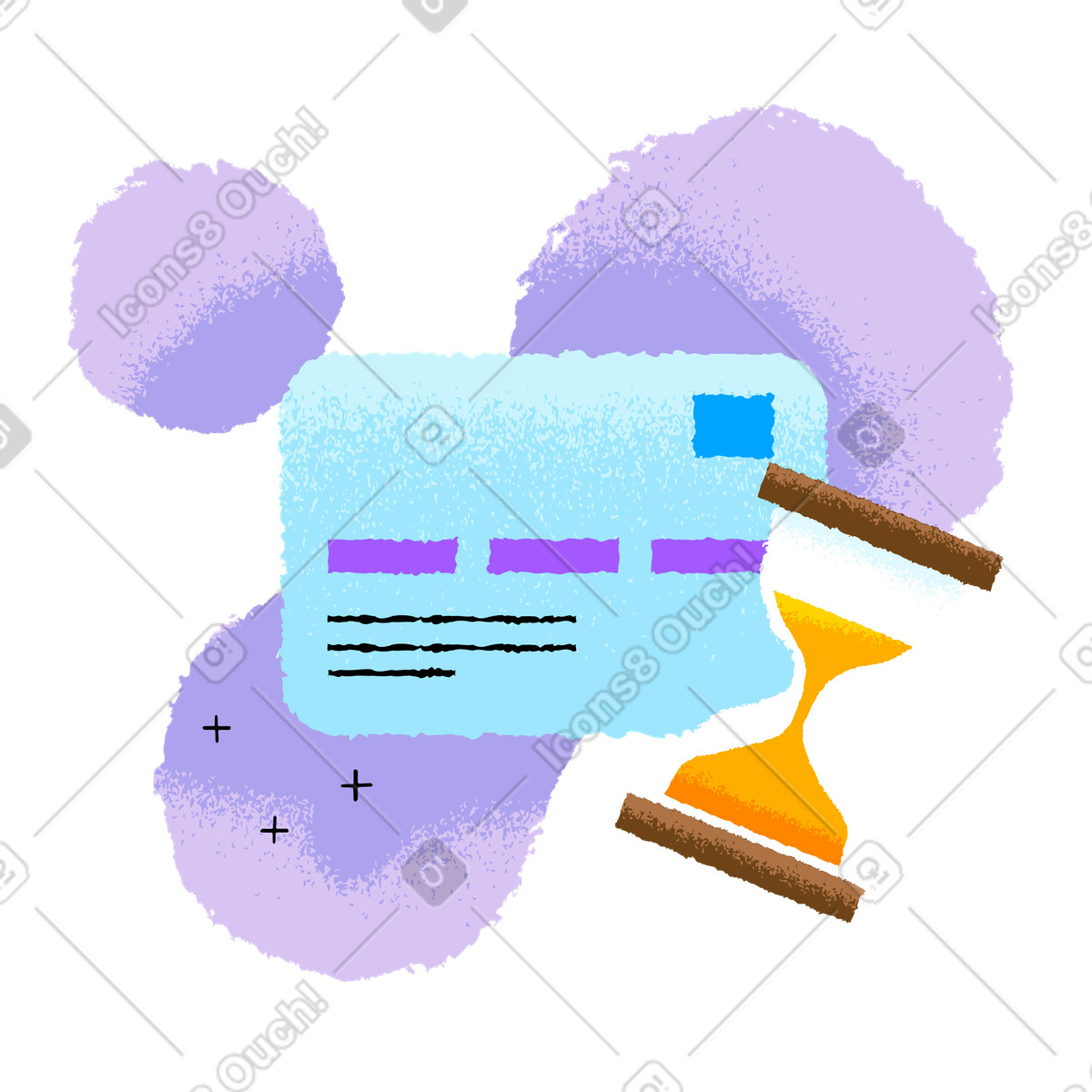 Payment processed illustration in PNG, SVG