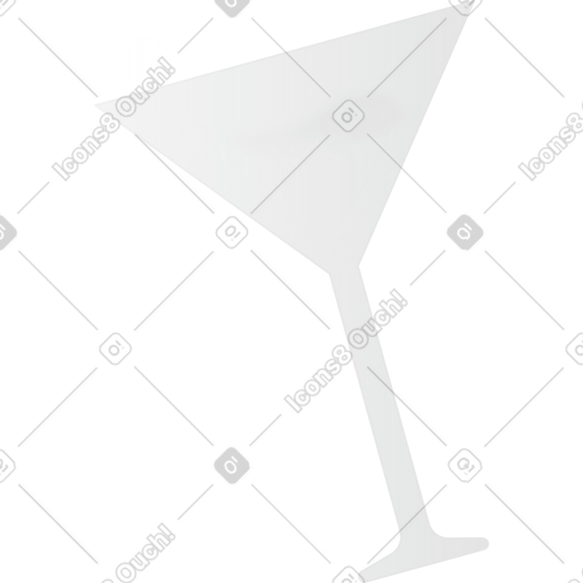 下载 Morphis 风格的 马提尼酒杯 插画，支持 PNG、SVG 格式