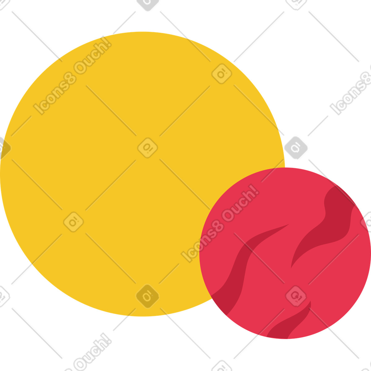 Catchy スタイルの Sun and mars のイラストをPNG、SVG形式でダウンロード
