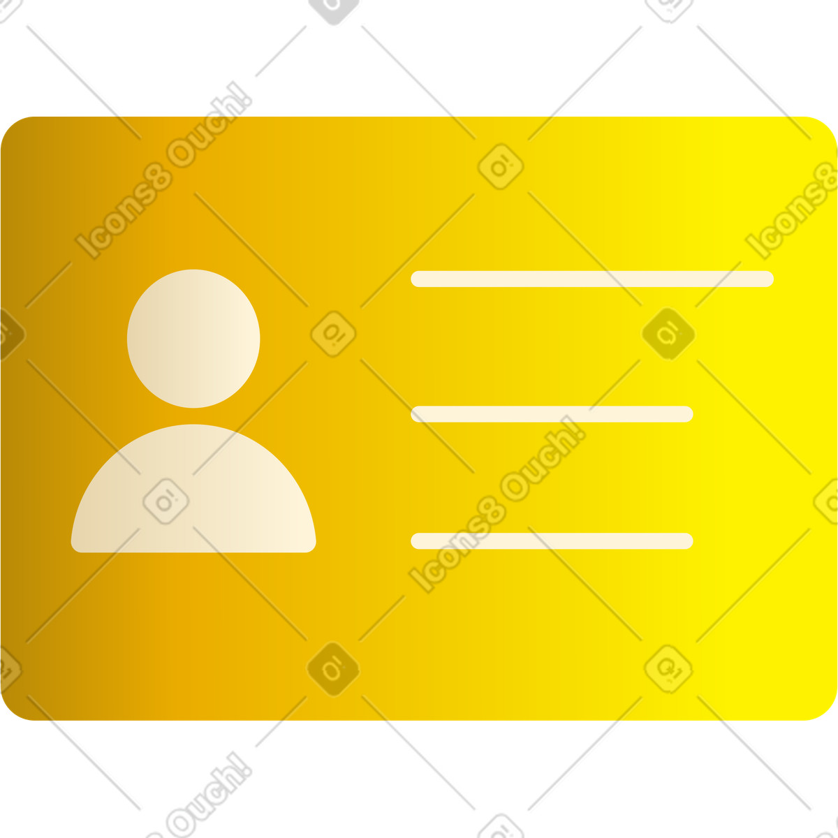 Yellow badge illustration in Silky style download in PNG, SVG