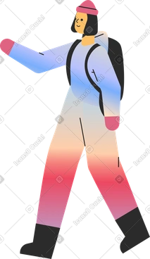 Tourist girl PNG, SVG