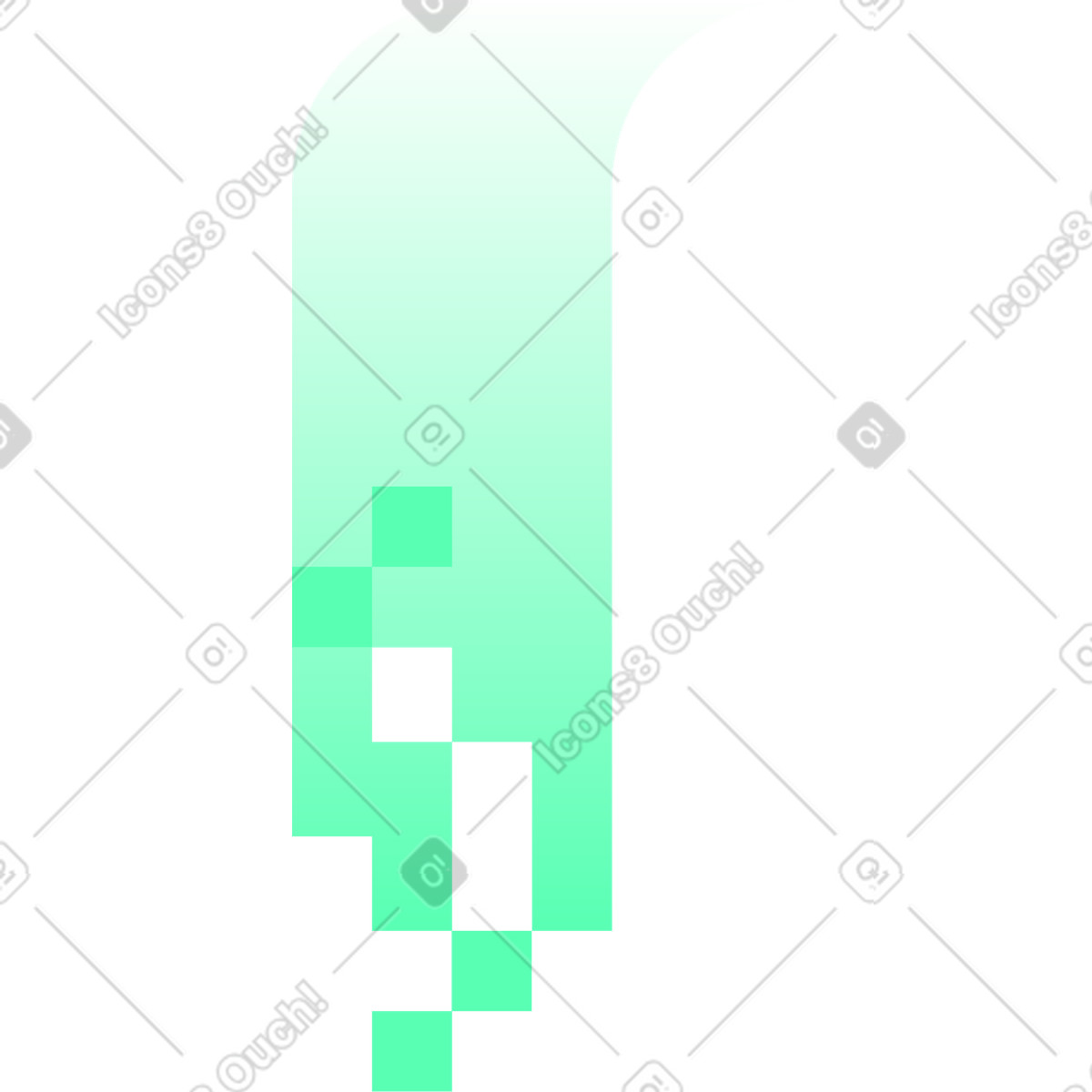 Flusso di pixel illustrazione in stile Bright scarica in PNG, SVG