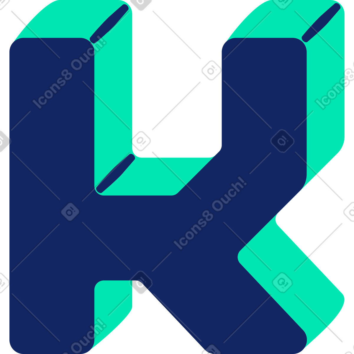 Lettera k illustrazione in stile Cyborg scarica in PNG, SVG