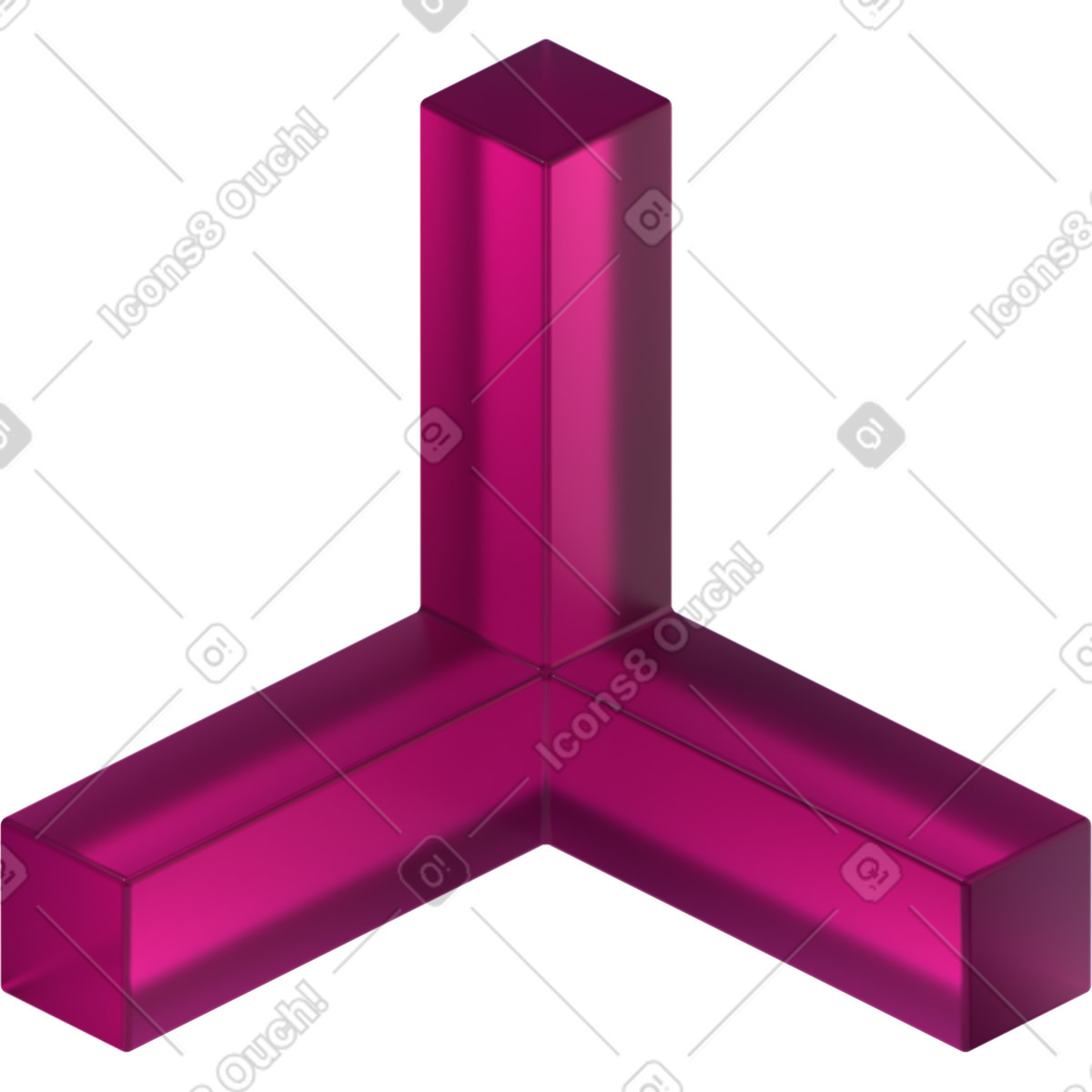 Illustration Verre d'angle dans le style 3D Glassy à télécharger aux formats PNG, SVG