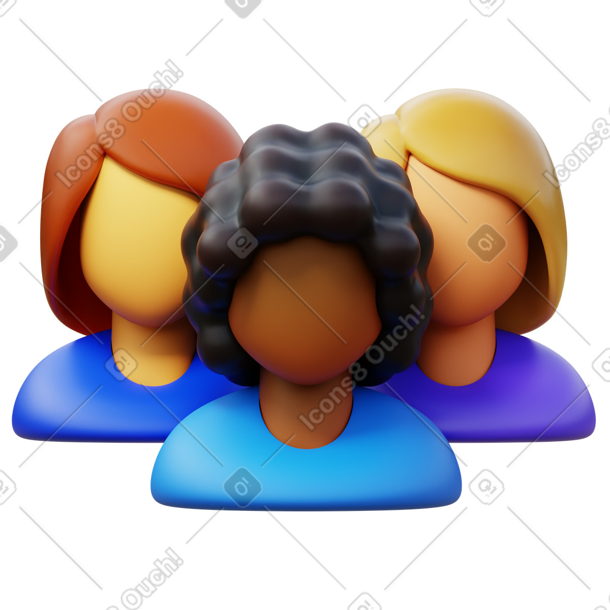 Group teamwork concept illustration with business people collaboration clipart