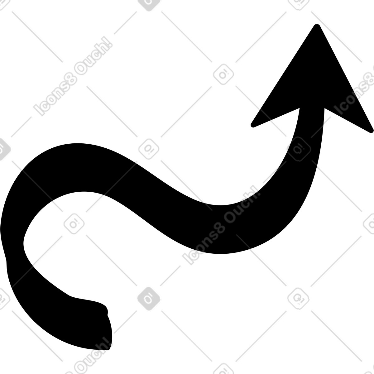 Twirl スタイルの 黒矢波 のイラストをPNG、SVG形式でダウンロード