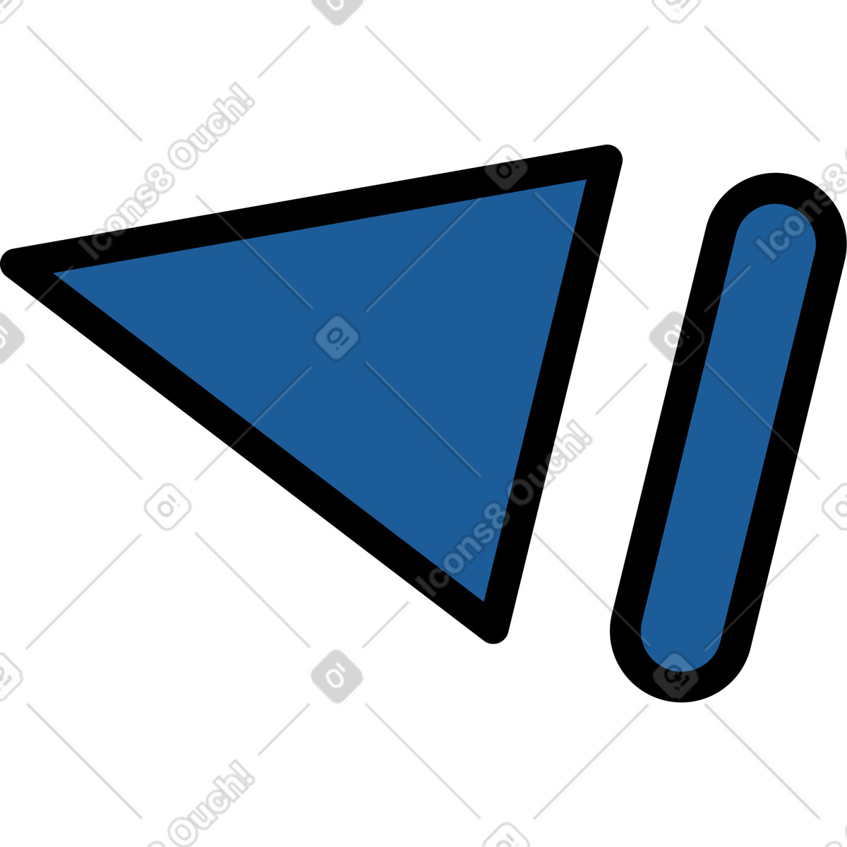 Music player button illustration in Surr style download in PNG, SVG