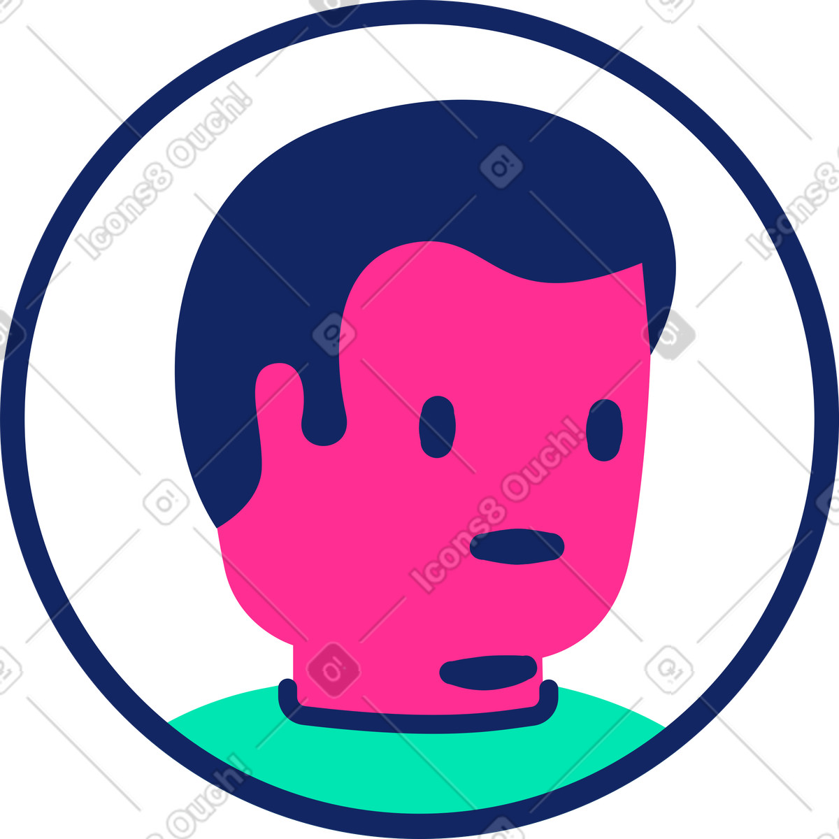 Illustration Identifiant dans le style Cyborg à télécharger aux formats PNG, SVG