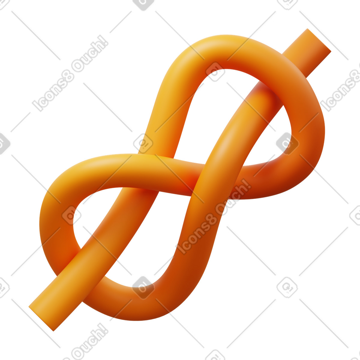 下载 3D Fluency 风格的 Scout knot 插画，支持 PNG、SVG 格式