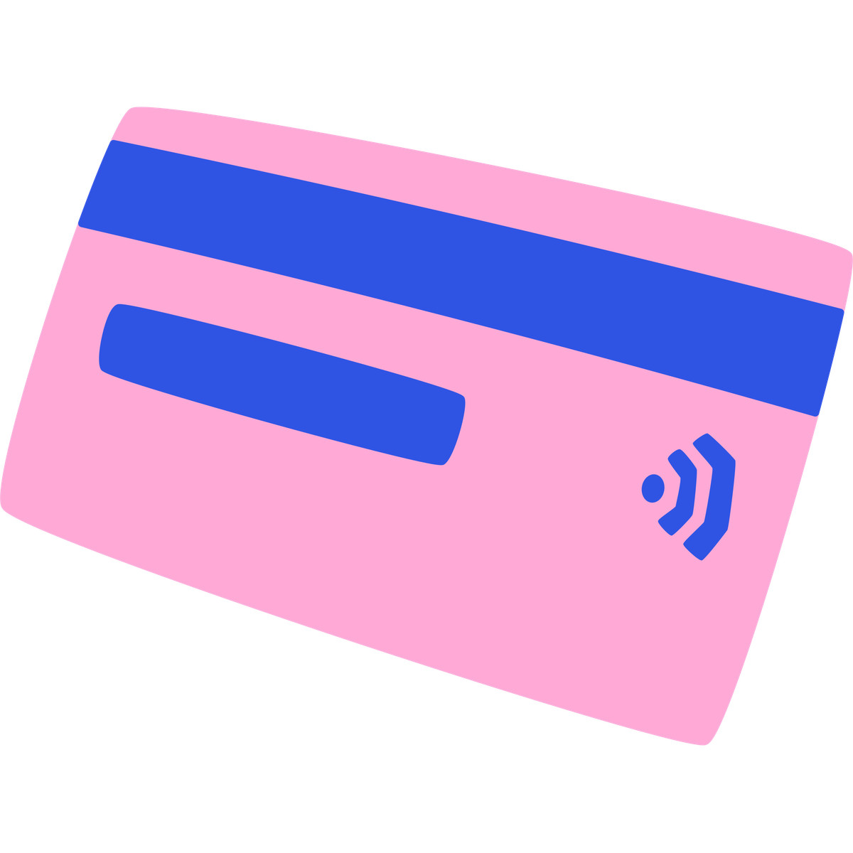 Bank card illustrazione in stile Bouncy scarica in PNG, SVG