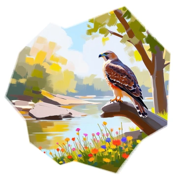 Red tailed hawk