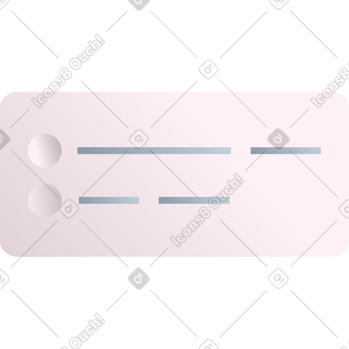 Information card illustration in Silky style download in PNG, SVG