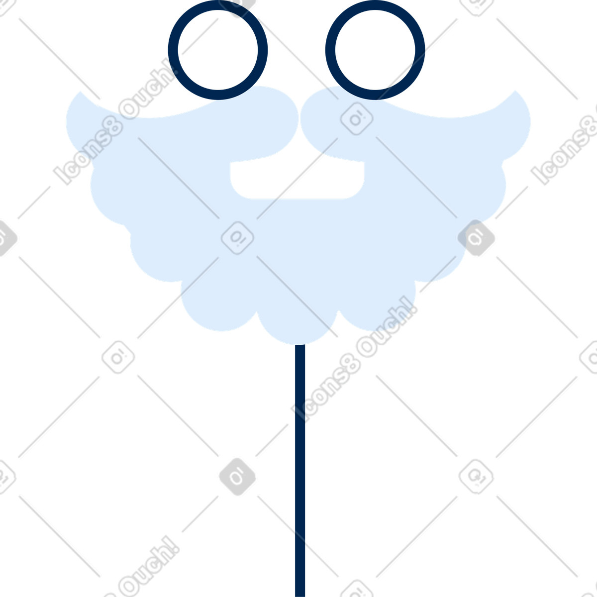 下载 Urban 风格的 圣诞老人面具 插画，支持 PNG、SVG 格式