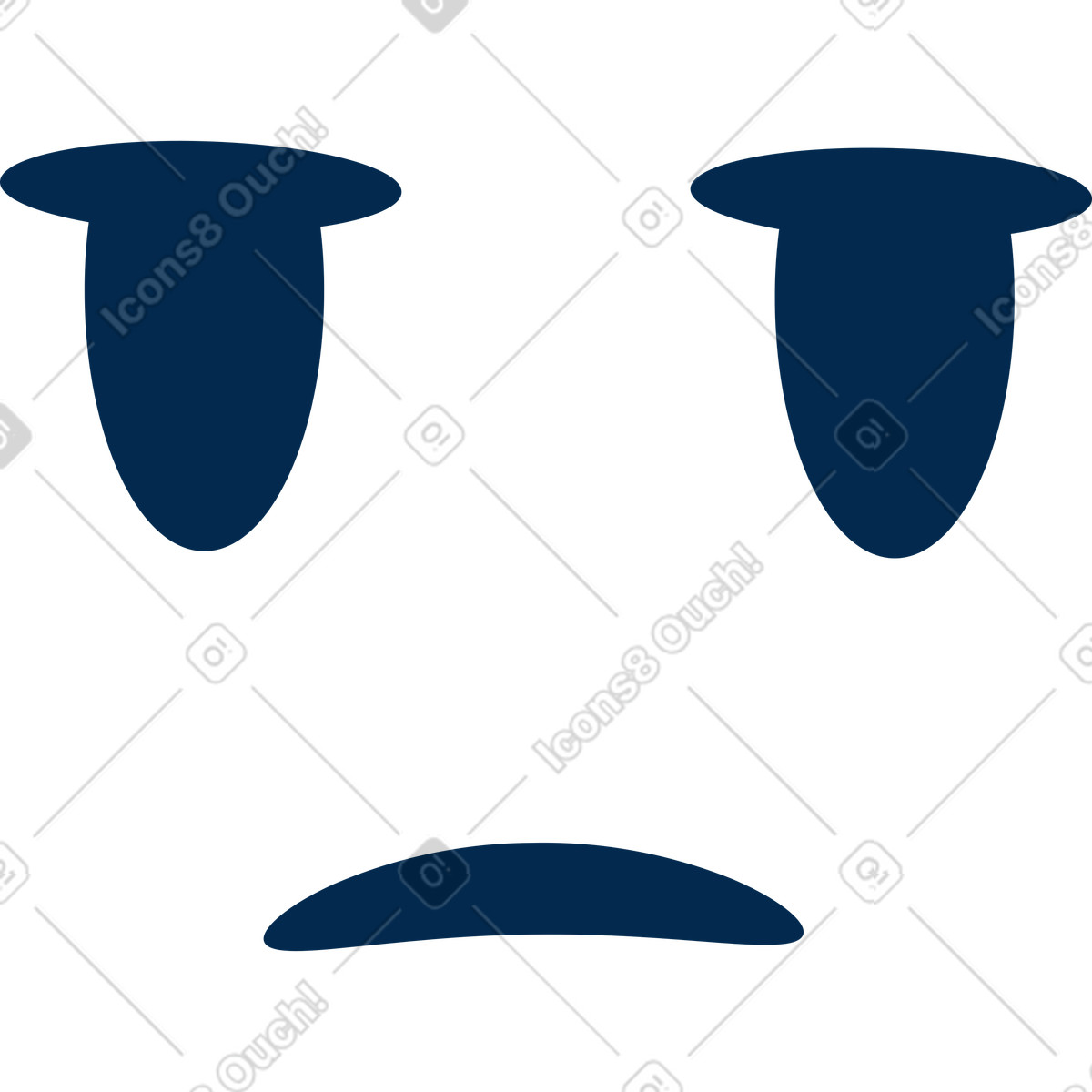 Ilustração de Poker face em no estilo Flame para baixar em PNG, SVG