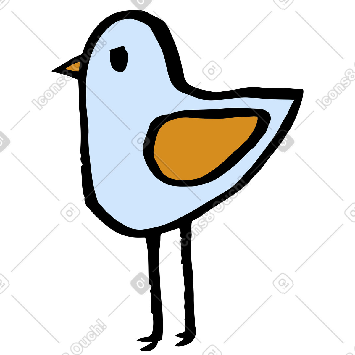 下载 Scandi 风格的 海鸥 插画，支持 PNG、SVG 格式