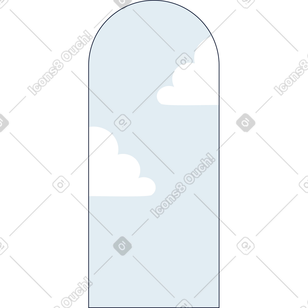 Ilustração de Fundo com nuvens em no estilo Teal para baixar em PNG, SVG