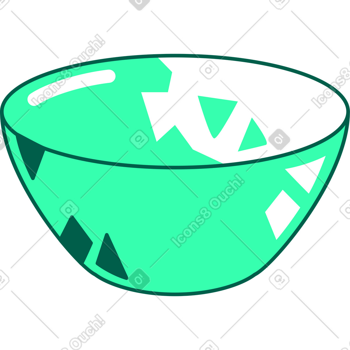 Ilustración Recipiente de vidrio colores en estilo Storyline a descargar en PNG y SVG