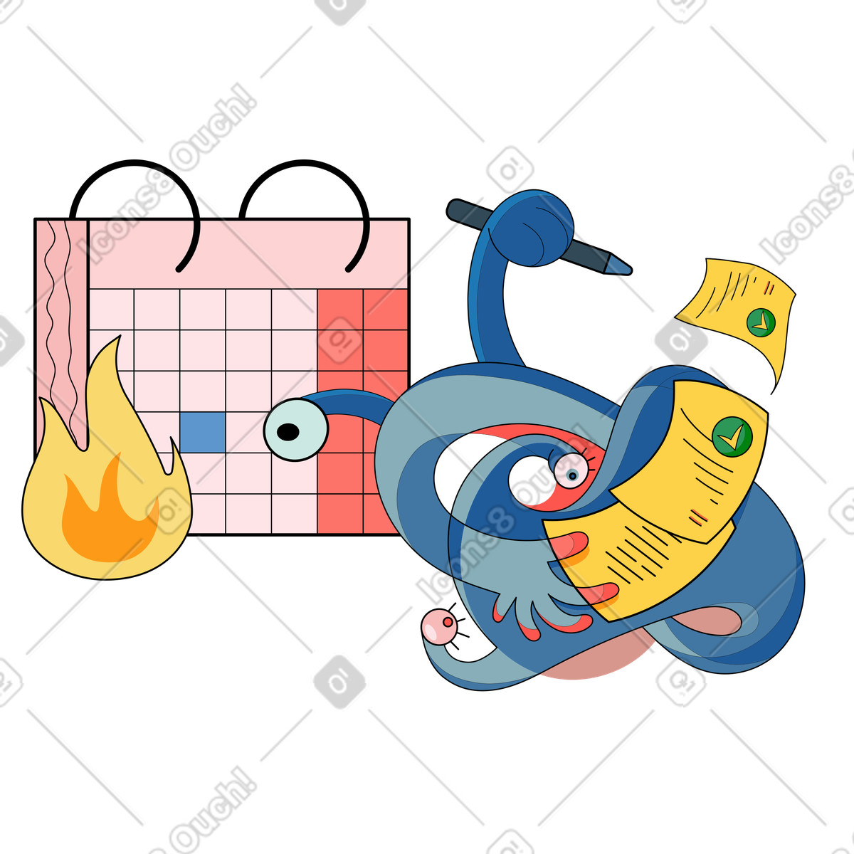 Ilustração de Data limite em PNG e SVG