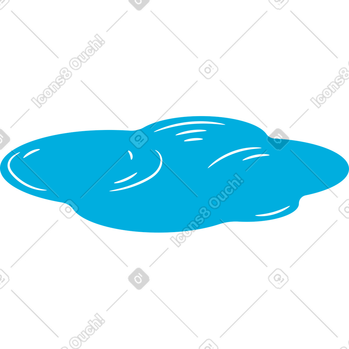 Pond illustration in Flame style download in PNG, SVG