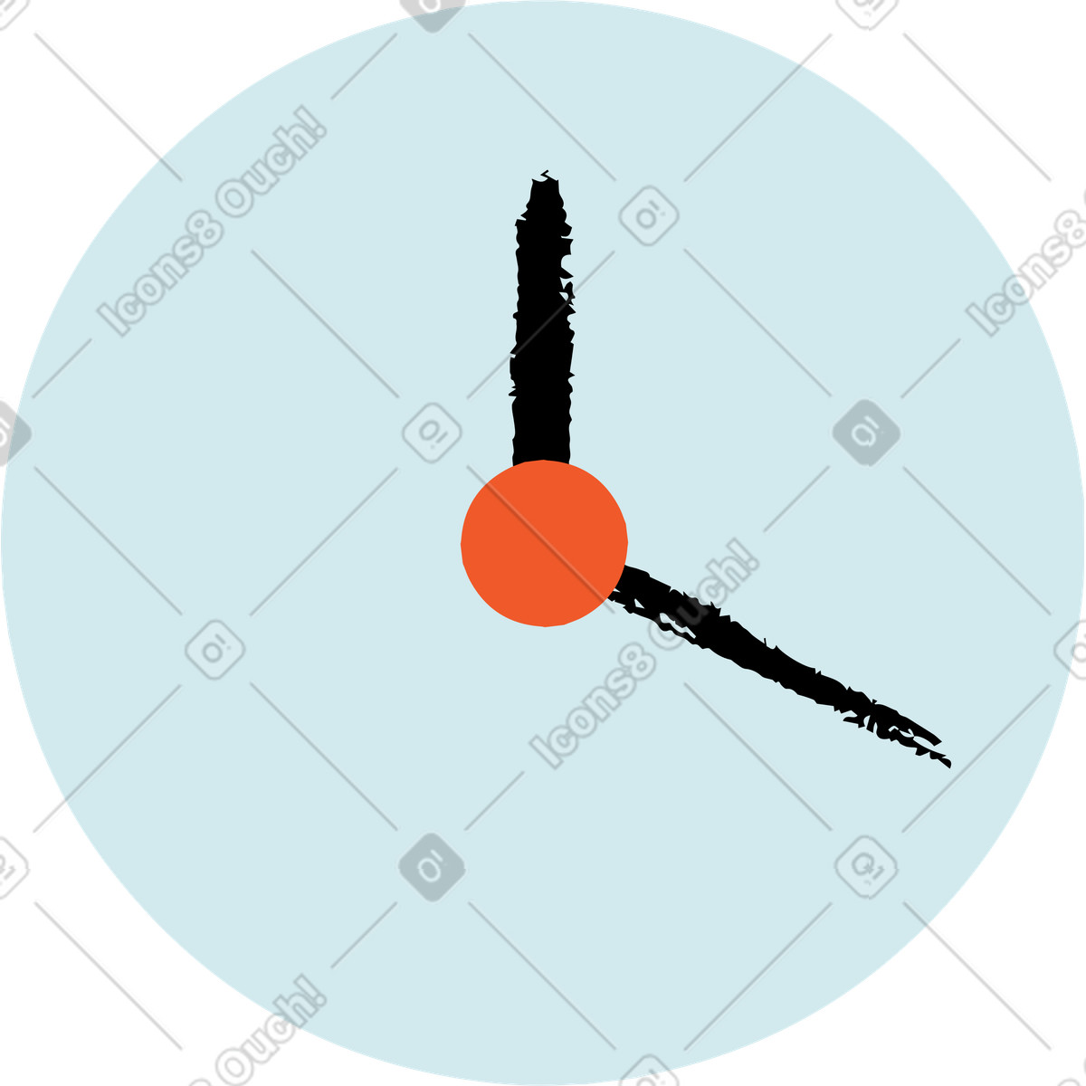 Clock illustration in PNG, SVG