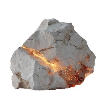 내부에서 빛나는 깨진 돌, 숨겨진 에너지와 잠재력, 돌파구와 혁신의 은유 PNG, SVG