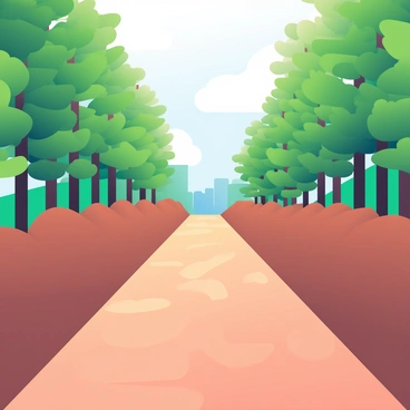 A wide firebreak trench is cutting through a dense forest filled with tall, green trees. The trench is lined with freshly disturbed earth, showcasing its width and depth. On either side of the trench, the forest remains untouched, with sunlight filtering through the leaves and creating dappled patterns on the ground. The scene captures the contrast between the bare earth of the trench and the lush, vibrant vegetation of the forest. In the background, a clear blue sky can be seen peeking through the tree canopy, indicating a calm day.