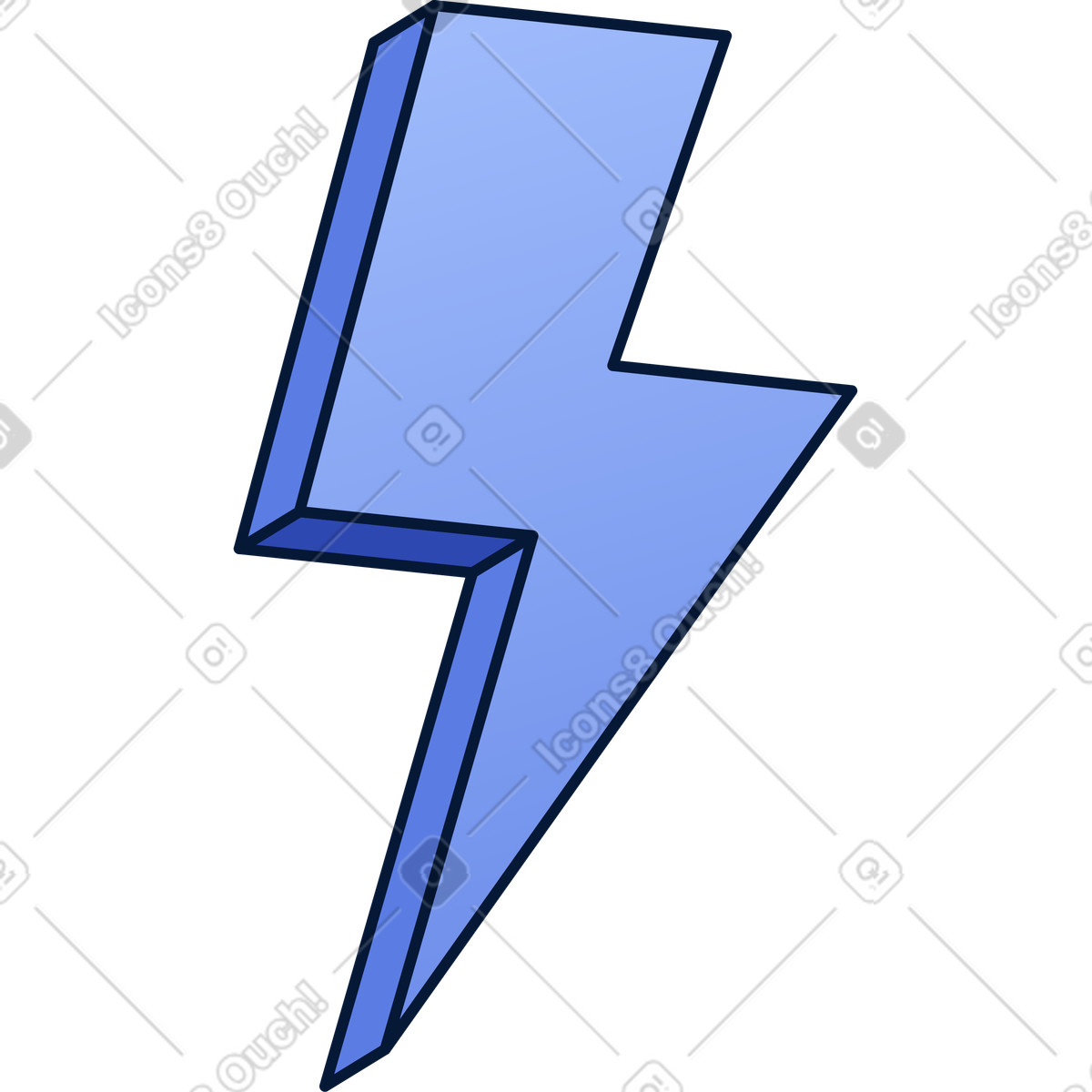 Lightning icon illustration in Neat style download in PNG, SVG