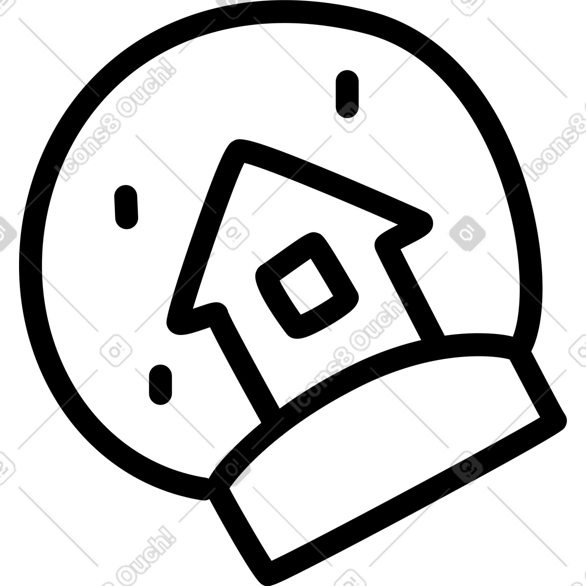 Ilustración Bola de nieve en estilo Rocky a descargar en PNG y SVG