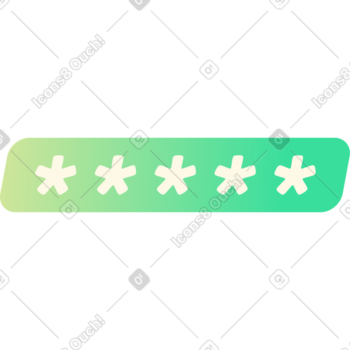 Password screen illustration in Beam style download in PNG, SVG