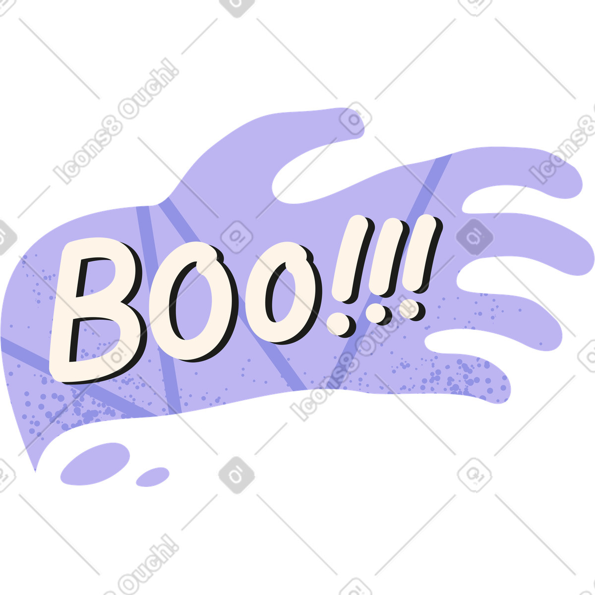 Boo-Illustration im Pale-Stil als Download in PNG, SVG