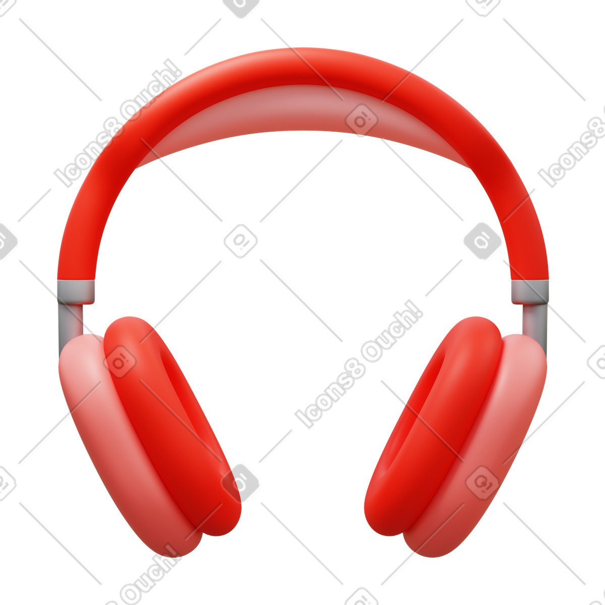 Airpods pro max illustration in 3D Fluency style download in PNG, SVG