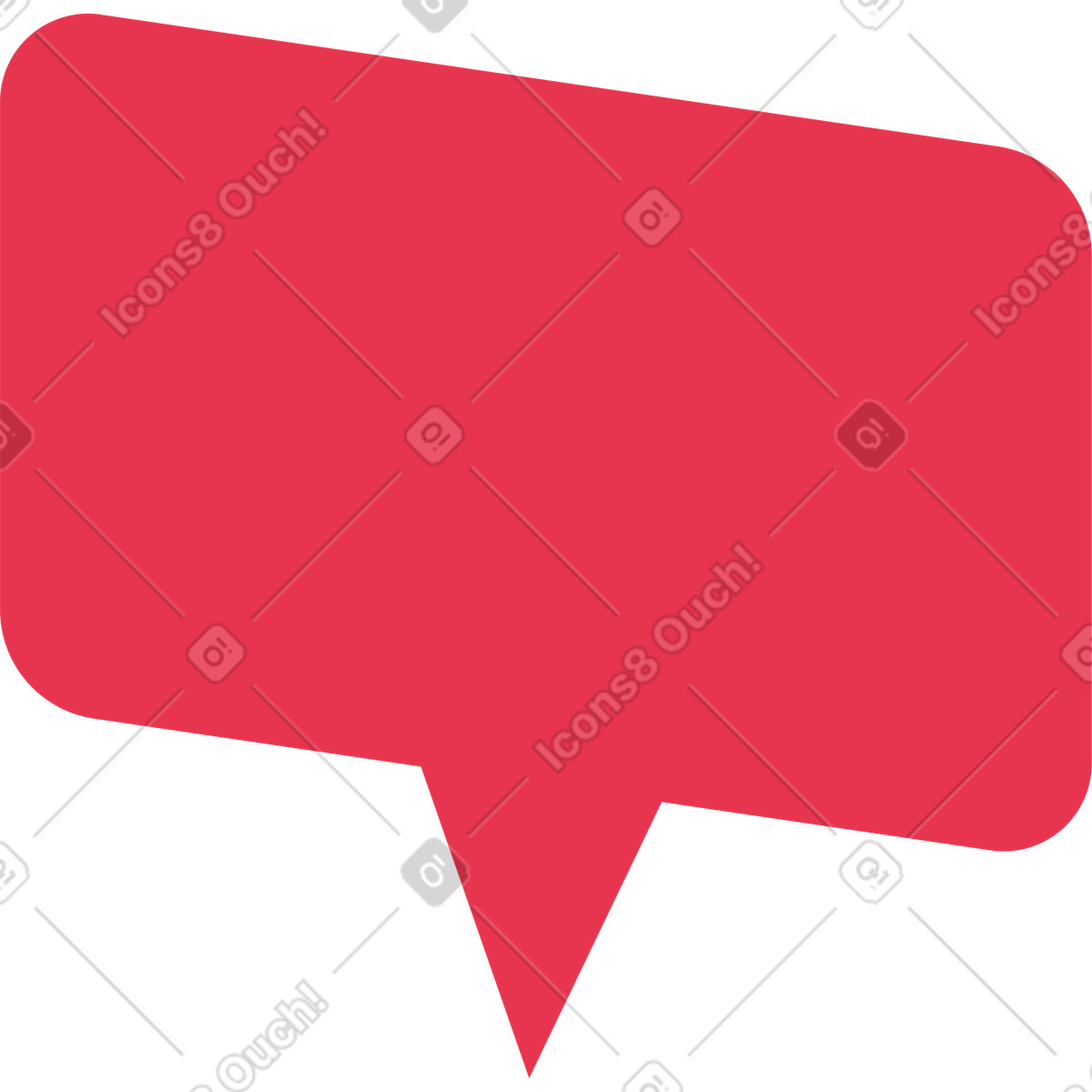 Catchy スタイルの Speech bubble のイラストをPNG、SVG形式でダウンロード