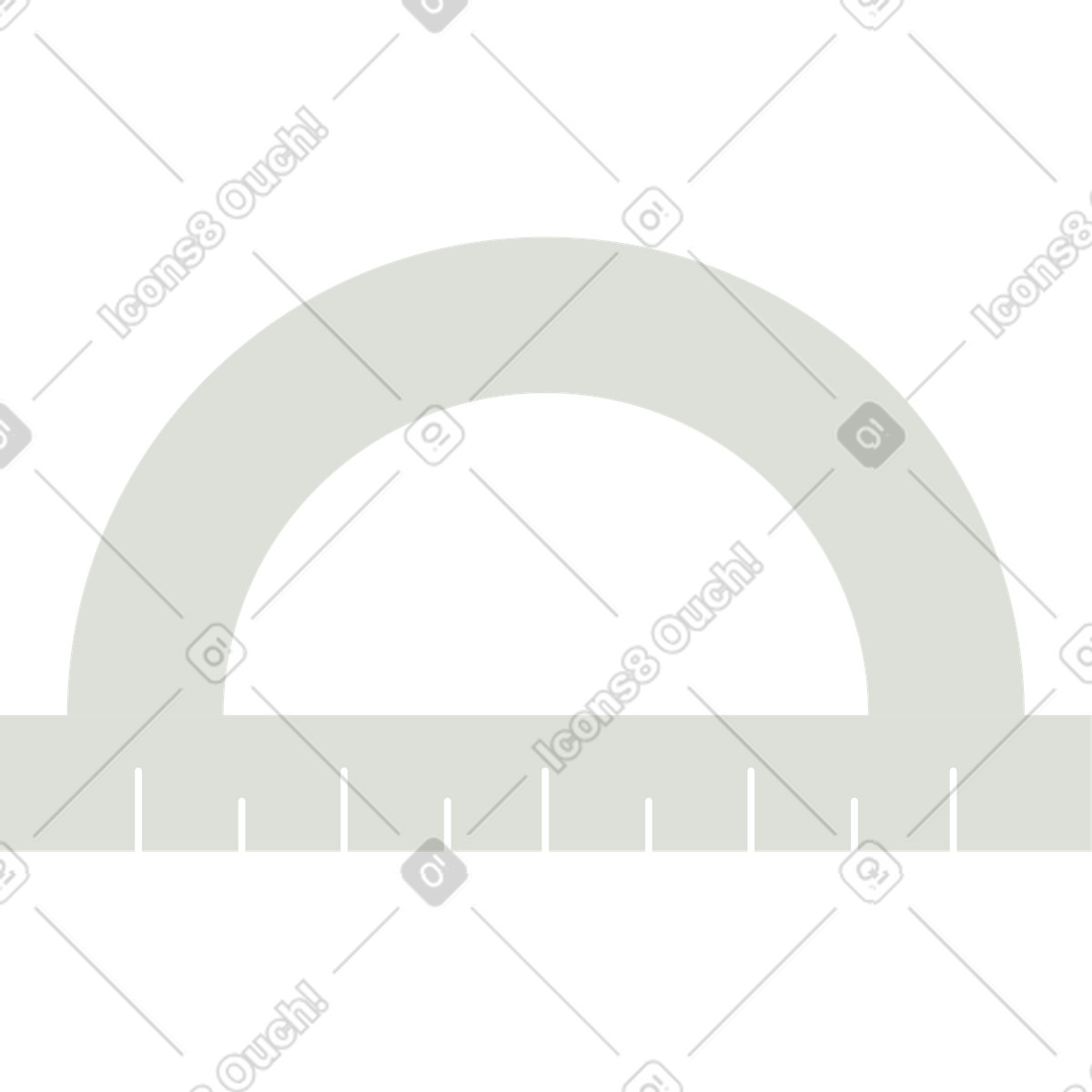 Protractor illustration in Like style download in PNG, SVG