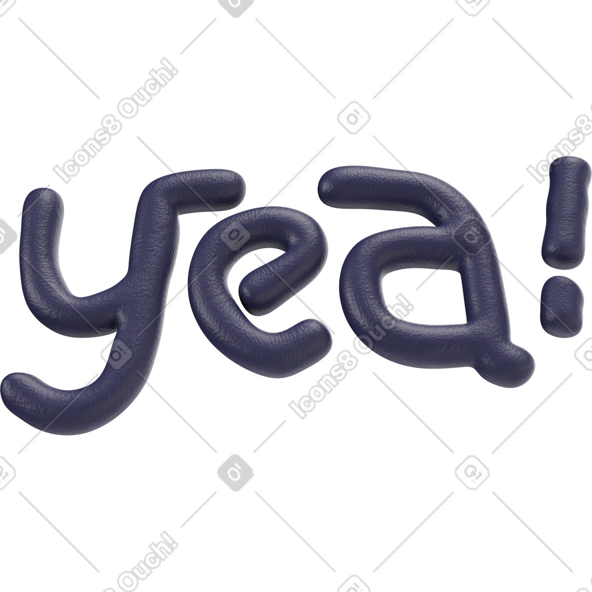 Ilustração de Sim letras blum em no estilo 3D Stripy para baixar em PNG, SVG