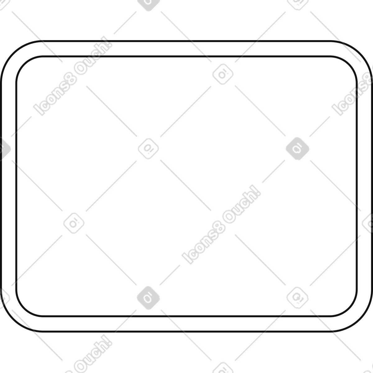 下载 Main 风格的 Frame blank rounded rectangle border template 插画，支持 PNG、SVG 格式