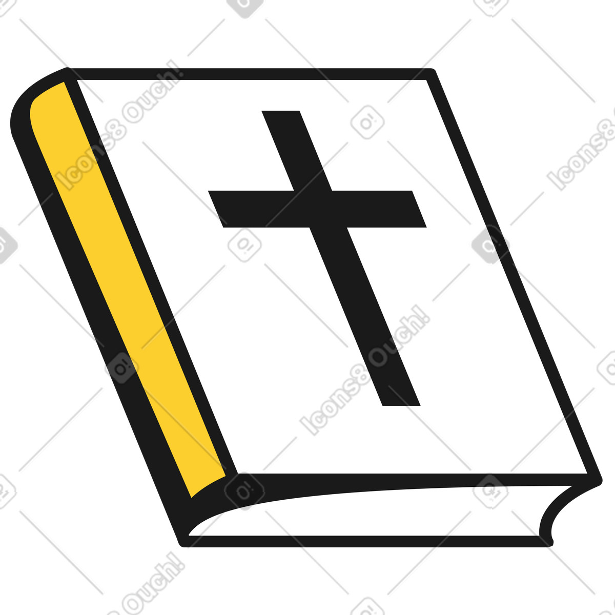 Sacra bibbia illustrazione in stile Taxi scarica in PNG, SVG