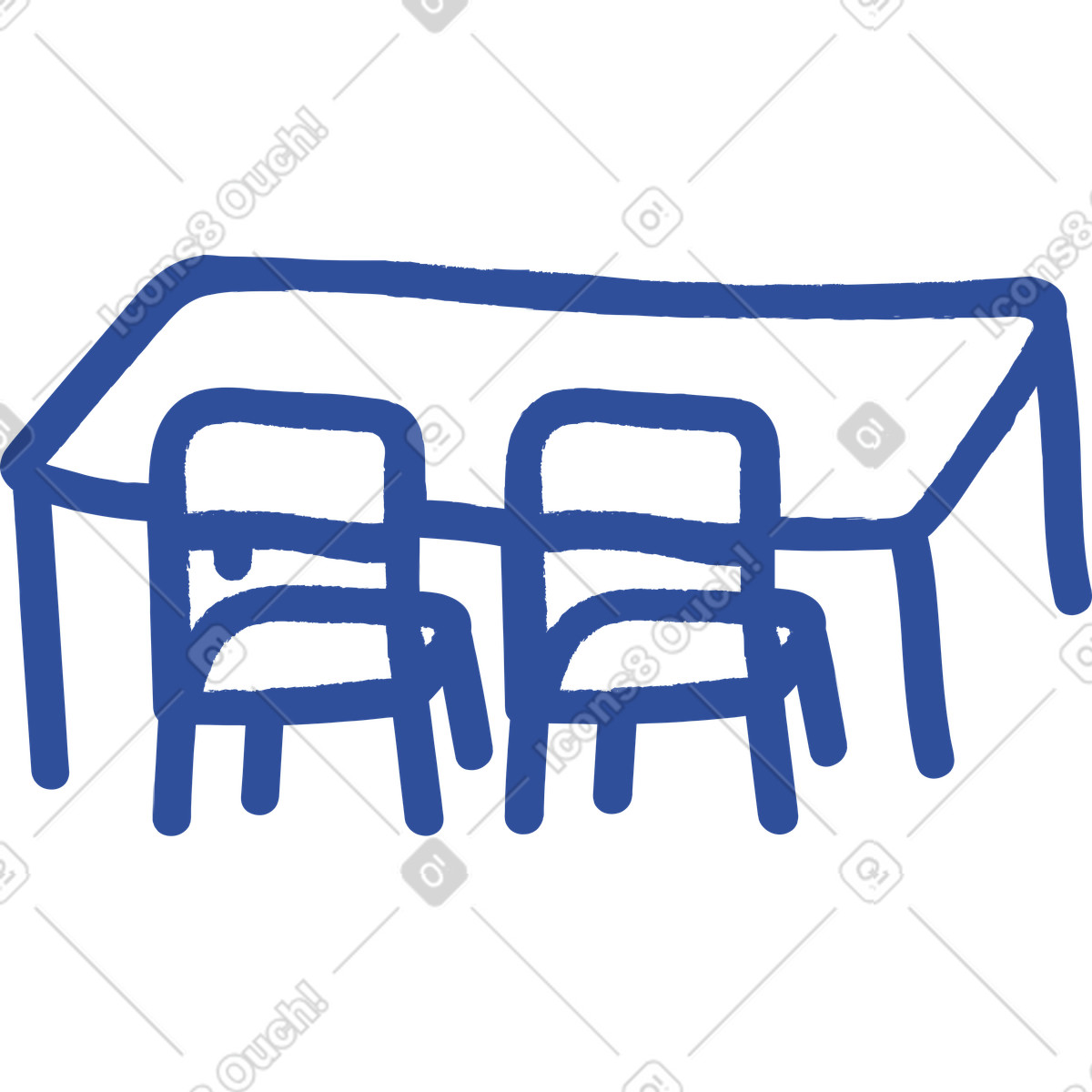 Illustration Bureau d'école dans le style Lime à télécharger aux formats PNG, SVG