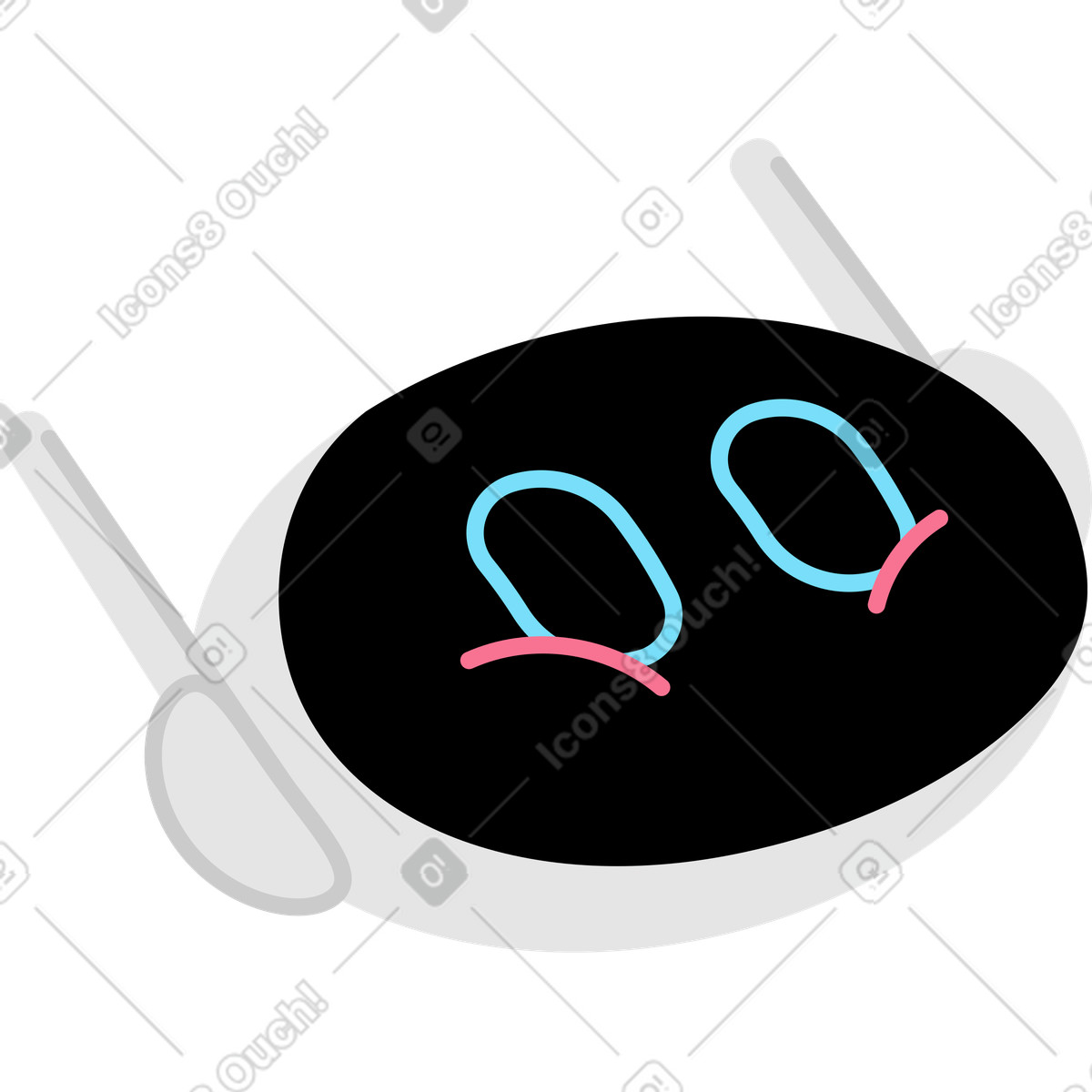 Ilustração de Cabeça robô em no estilo Giggle para baixar em PNG, SVG